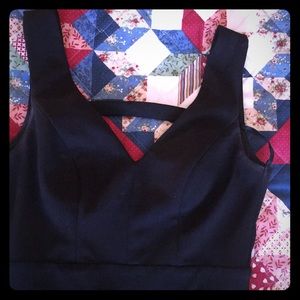 David’s Bridal Prom Gown All Black Open Back